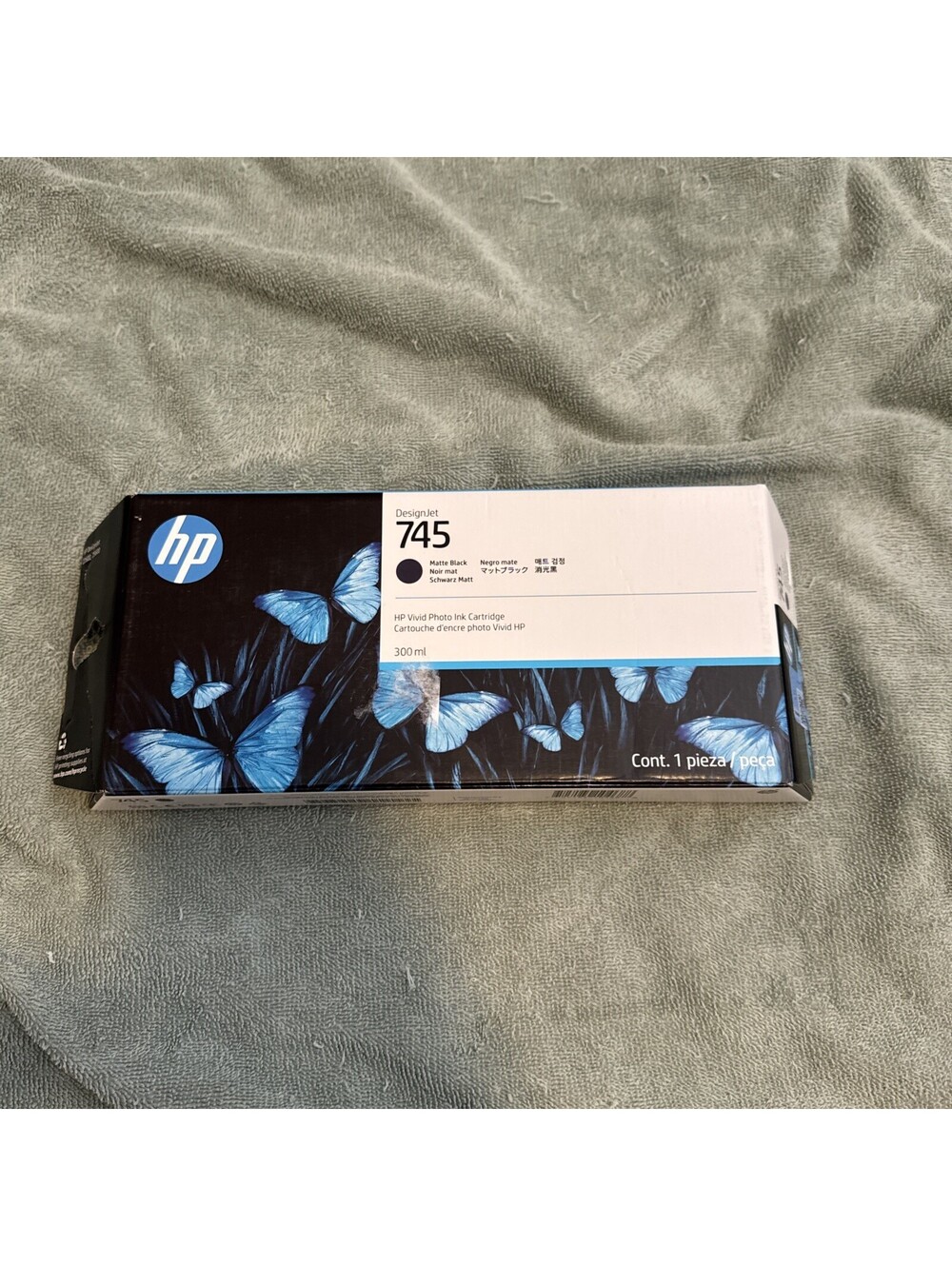 GENUINE HP 745, F9K05A MATTE BLACK INK 300ml DJ Z2600 Z5600 SEALED BOX EXP 05/25